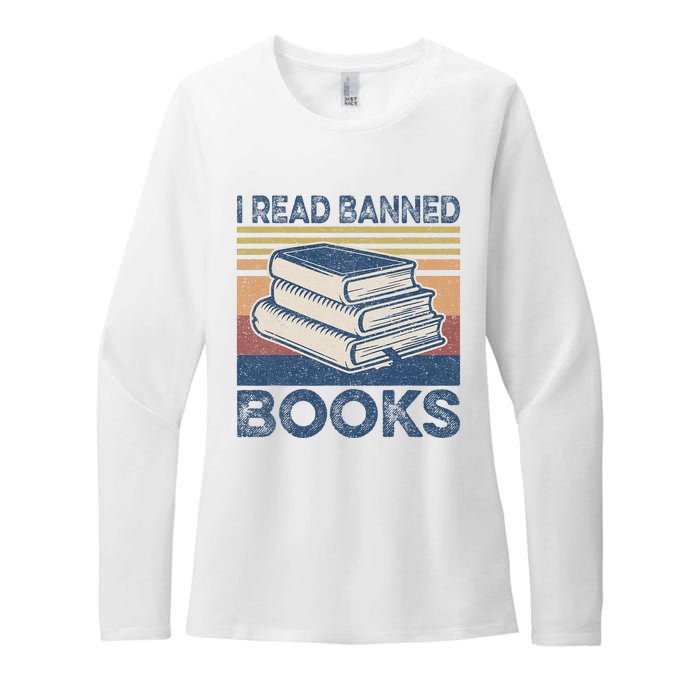 I Read Banned Books Week Librarian Freedom Reader Nerd Womens CVC Long Sleeve Shirt