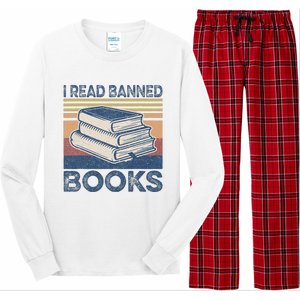 I Read Banned Books Week Librarian Freedom Reader Nerd Long Sleeve Pajama Set