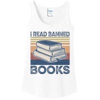 I Read Banned Books Week Librarian Freedom Reader Nerd Ladies Essential Tank