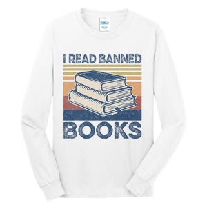 I Read Banned Books Week Librarian Freedom Reader Nerd Tall Long Sleeve T-Shirt