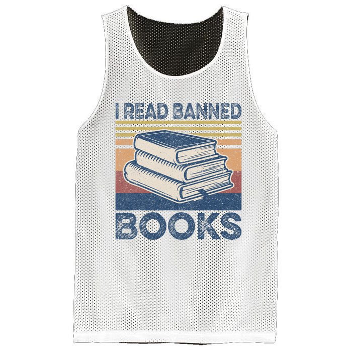 I Read Banned Books Week Librarian Freedom Reader Nerd Mesh Reversible Basketball Jersey Tank