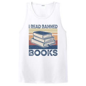 I Read Banned Books Week Librarian Freedom Reader Nerd PosiCharge Competitor Tank