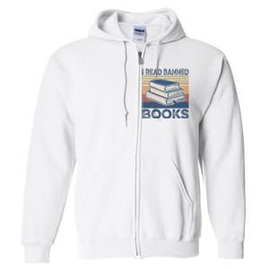 I Read Banned Books Week Librarian Freedom Reader Nerd Full Zip Hoodie