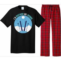 Id Rather Be Skiing Gift For Dad Pajama Set