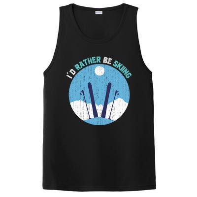 Id Rather Be Skiing Gift For Dad PosiCharge Competitor Tank