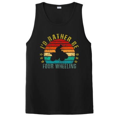 Id Rather Be Four Wheeling Funny Retro PosiCharge Competitor Tank