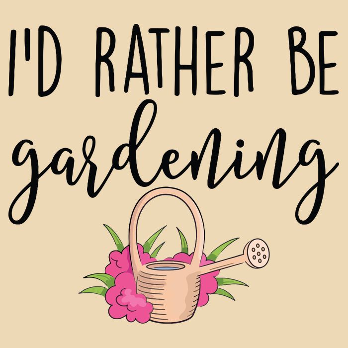 Id Rather Be Gardening Funny Gardener Zip Tote Bag