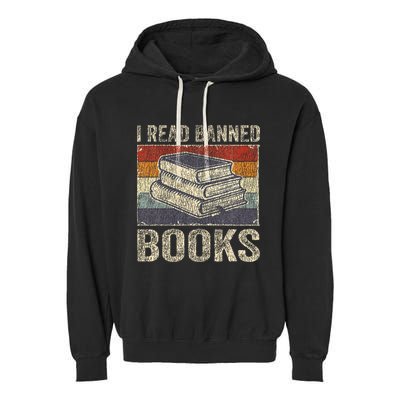 I Read Banned Books Week Librarian Freedom Garment-Dyed Fleece Hoodie