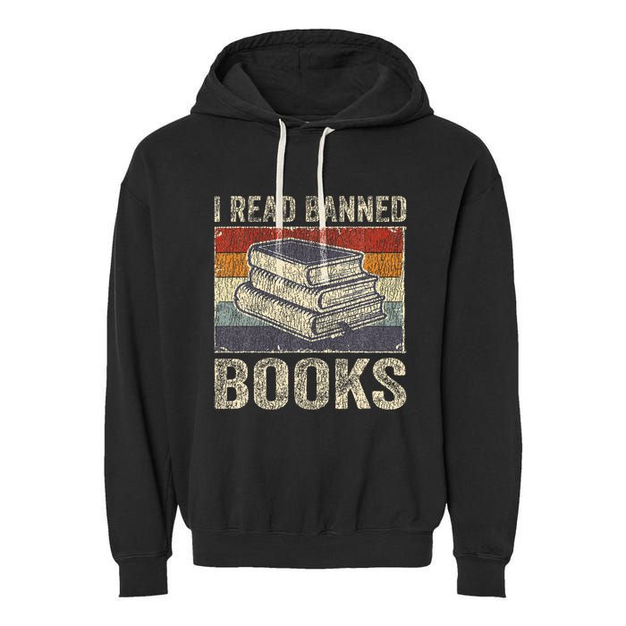 I Read Banned Books Week Librarian Freedom Garment-Dyed Fleece Hoodie