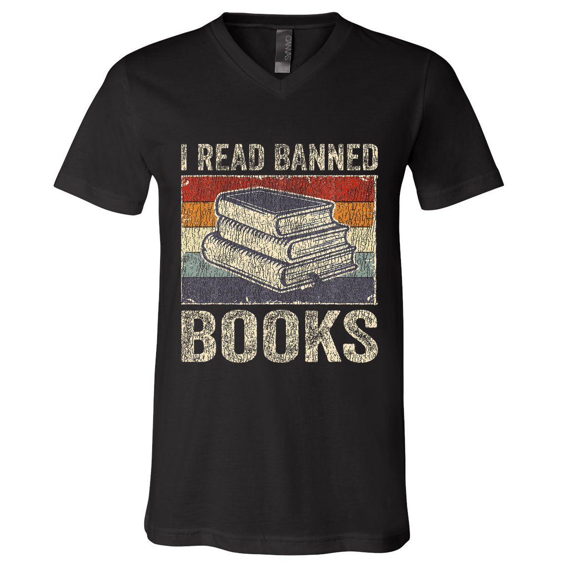 I Read Banned Books Week Librarian Freedom V-Neck T-Shirt
