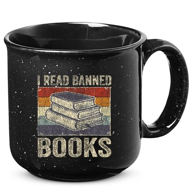 I Read Banned Books Week Librarian Freedom 15oz Campfire Ceramic Mug