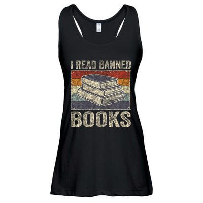 I Read Banned Books Week Librarian Freedom Ladies Essential Flowy Tank