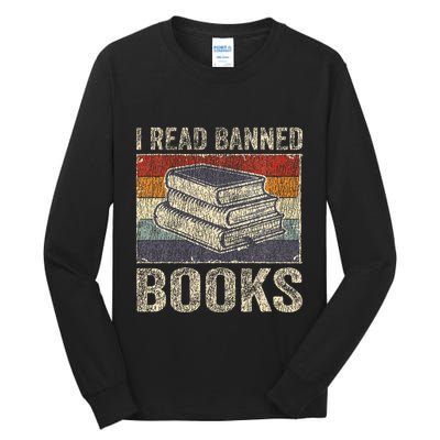 I Read Banned Books Week Librarian Freedom Tall Long Sleeve T-Shirt