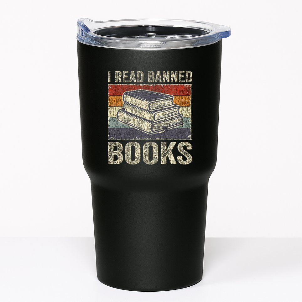 I Read Banned Books Week Librarian Freedom Tumbler