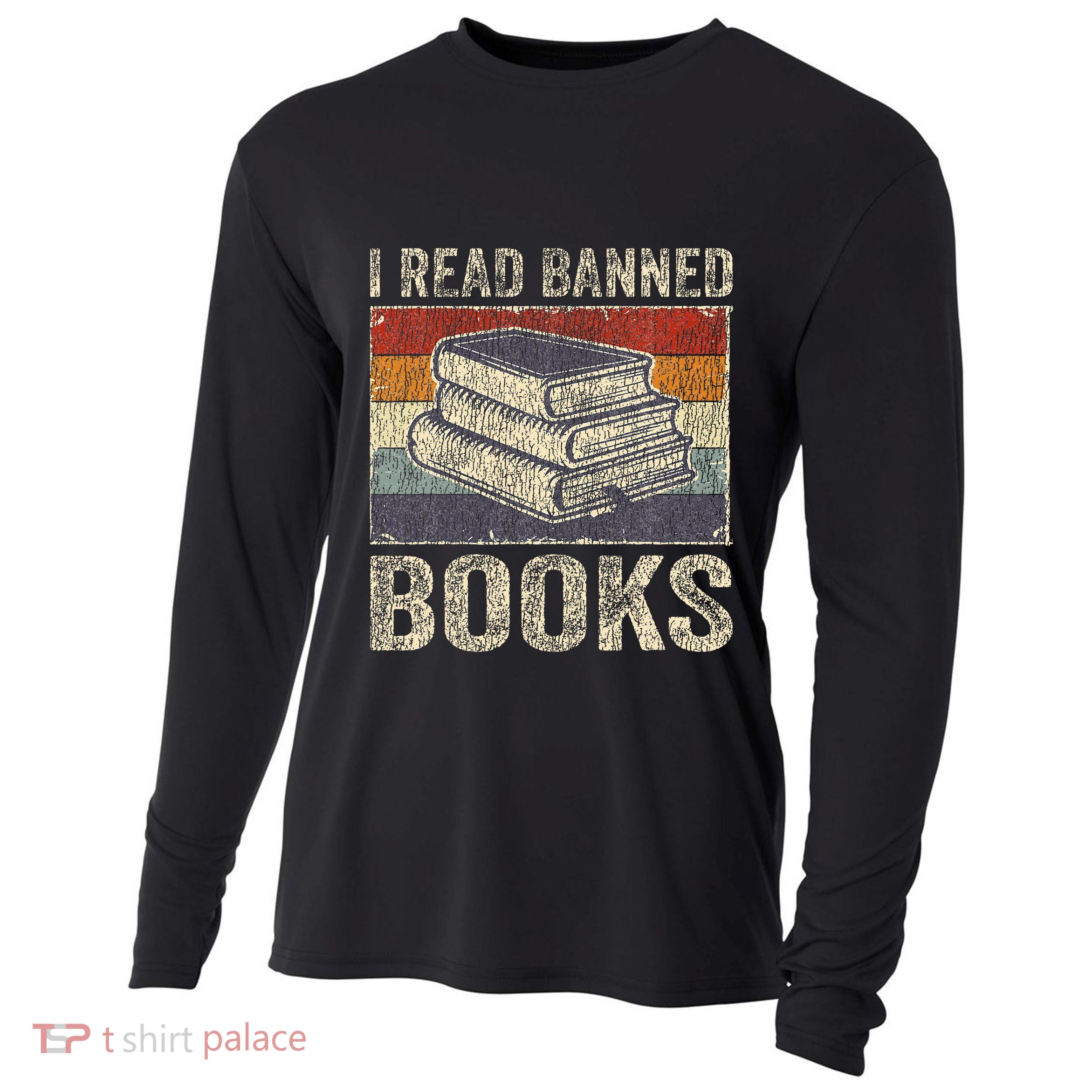 I Read Banned Books Week Librarian Freedom Cooling Performance Long Sleeve Crew