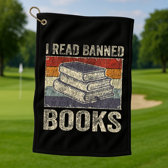 I Read Banned Books Week Librarian Freedom Golf Towel