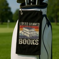 I Read Banned Books Week Librarian Freedom Golf Towel