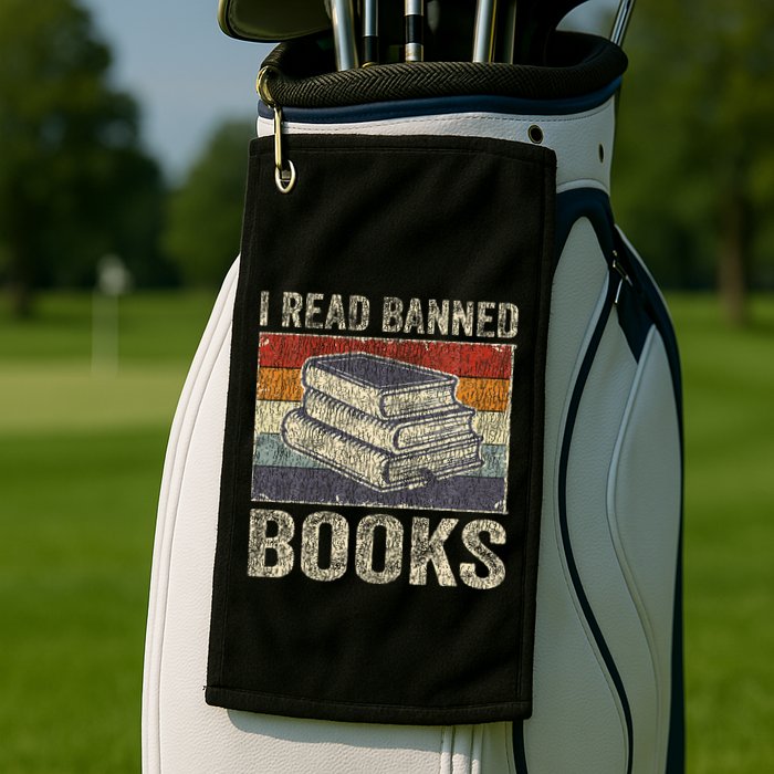 I Read Banned Books Week Librarian Freedom Golf Towel
