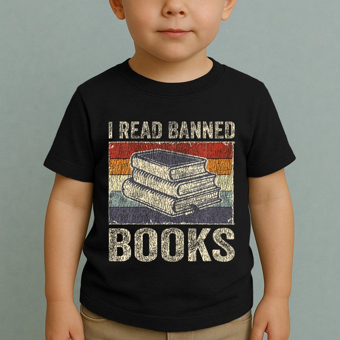 I Read Banned Books Week Librarian Freedom Toddler T-Shirt