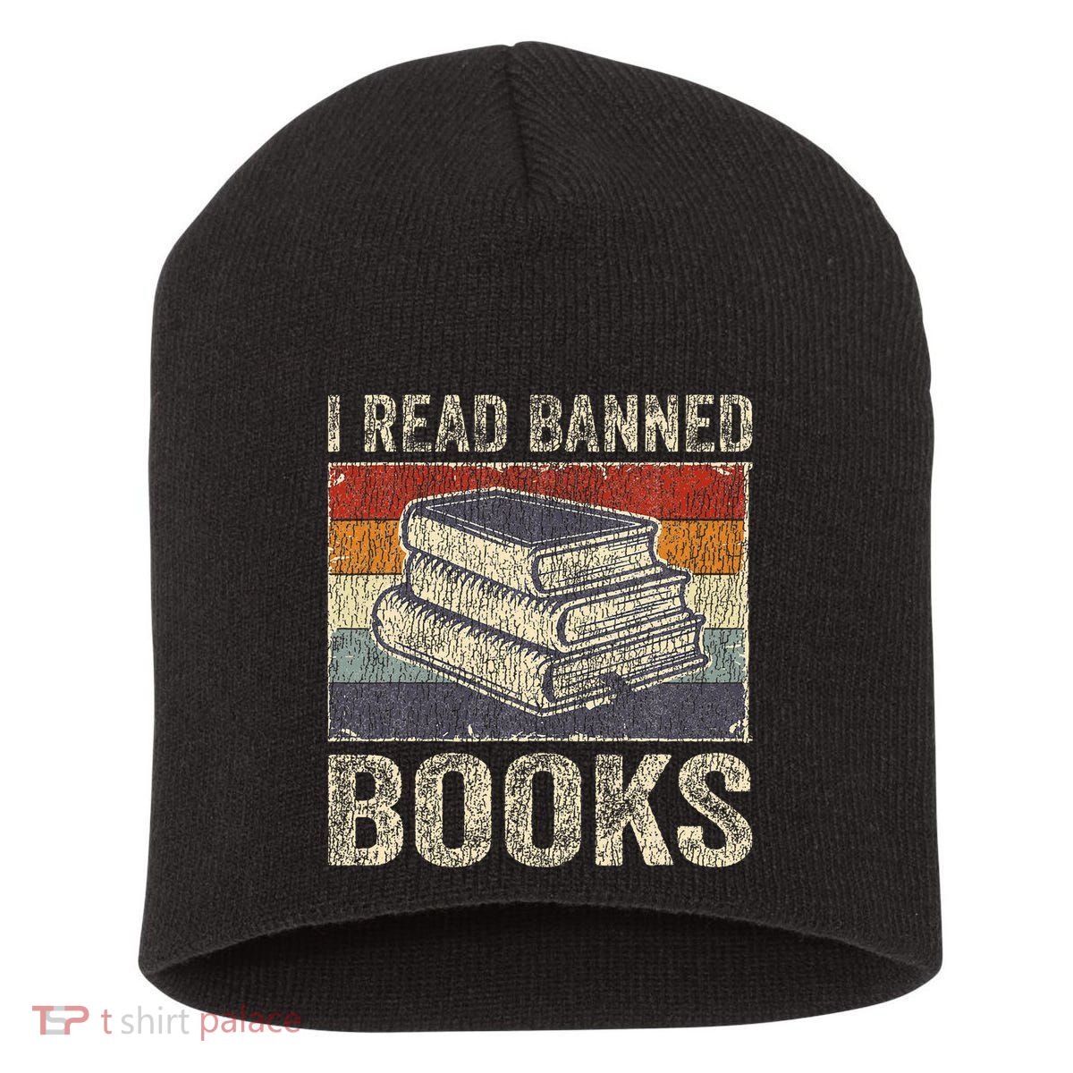 I Read Banned Books Week Librarian Freedom Short Acrylic Beanie