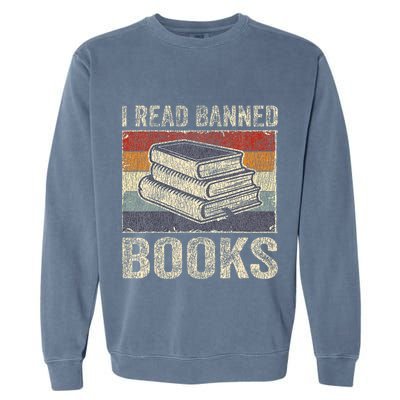 I Read Banned Books Week Librarian Freedom Garment-Dyed Sweatshirt
