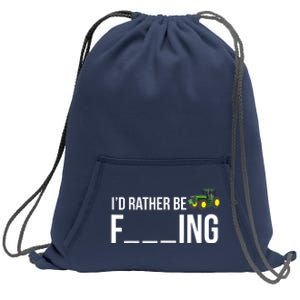 Id Rather Be Farming Funny Farmer Gift Shirts Sweatshirt Cinch Pack Bag