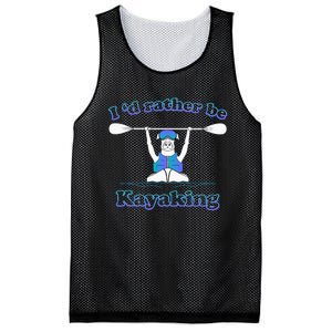 Id Rather Be Kayaking With Dog Funny Dog Kayak Graphic Mesh Reversible Basketball Jersey Tank