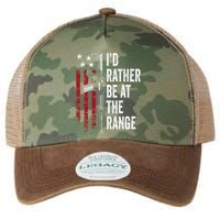 ID Rather Be At The Gun Range Usa Flag Funny Guns Owner Legacy Tie Dye Trucker Hat