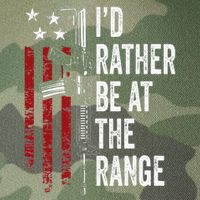 ID Rather Be At The Gun Range Usa Flag Funny Guns Owner Legacy Tie Dye Trucker Hat