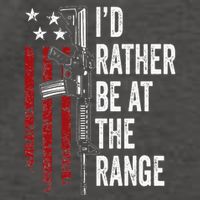 ID Rather Be At The Gun Range Usa Flag Funny Guns Owner Vector Backpack