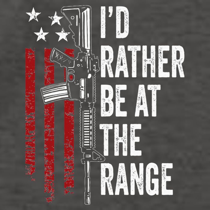 ID Rather Be At The Gun Range Usa Flag Funny Guns Owner Vector Backpack