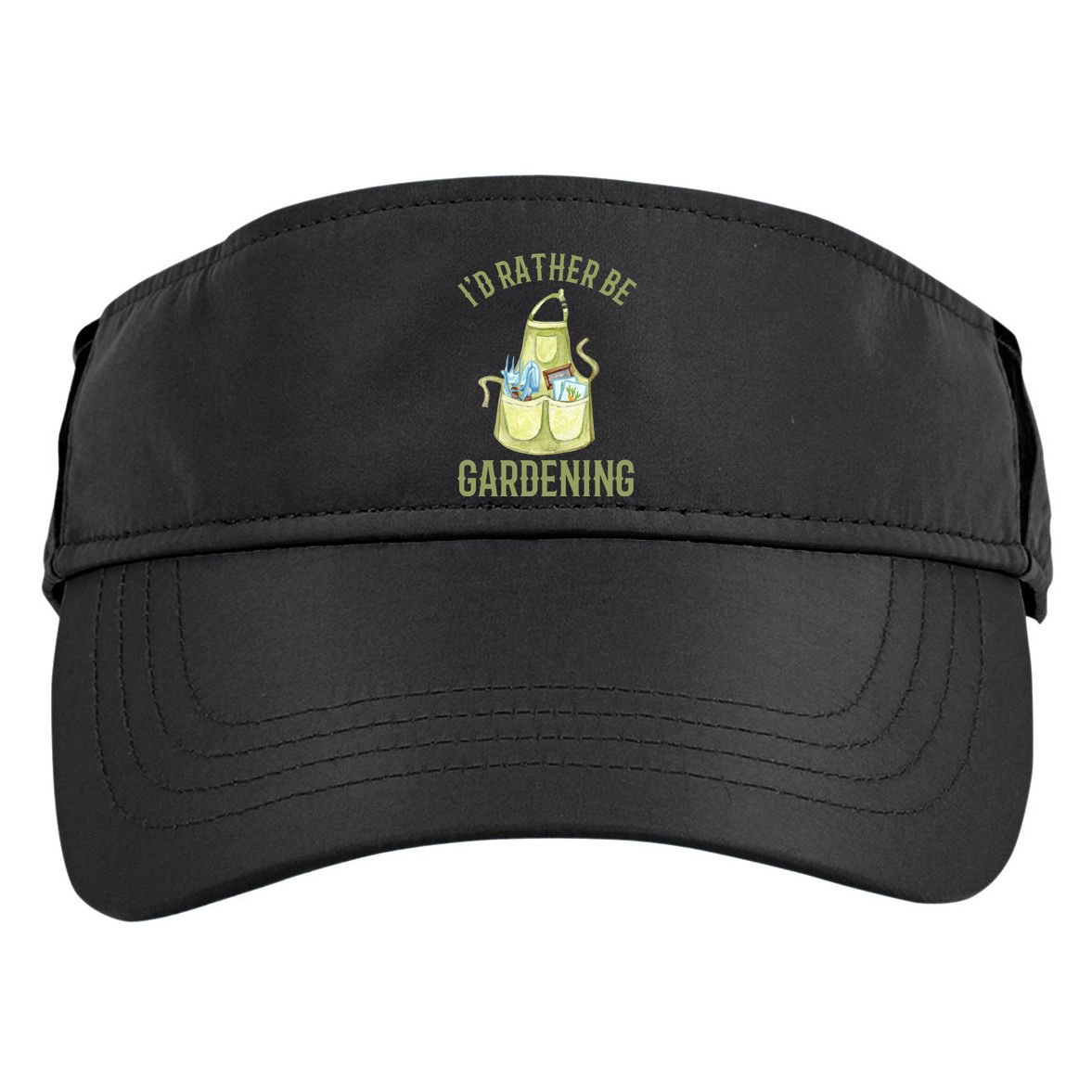 Id Rather Be Gardening Plant Lover Adult Drive Performance Visor