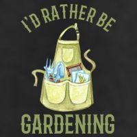 Id Rather Be Gardening Plant Lover Adult Drive Performance Visor