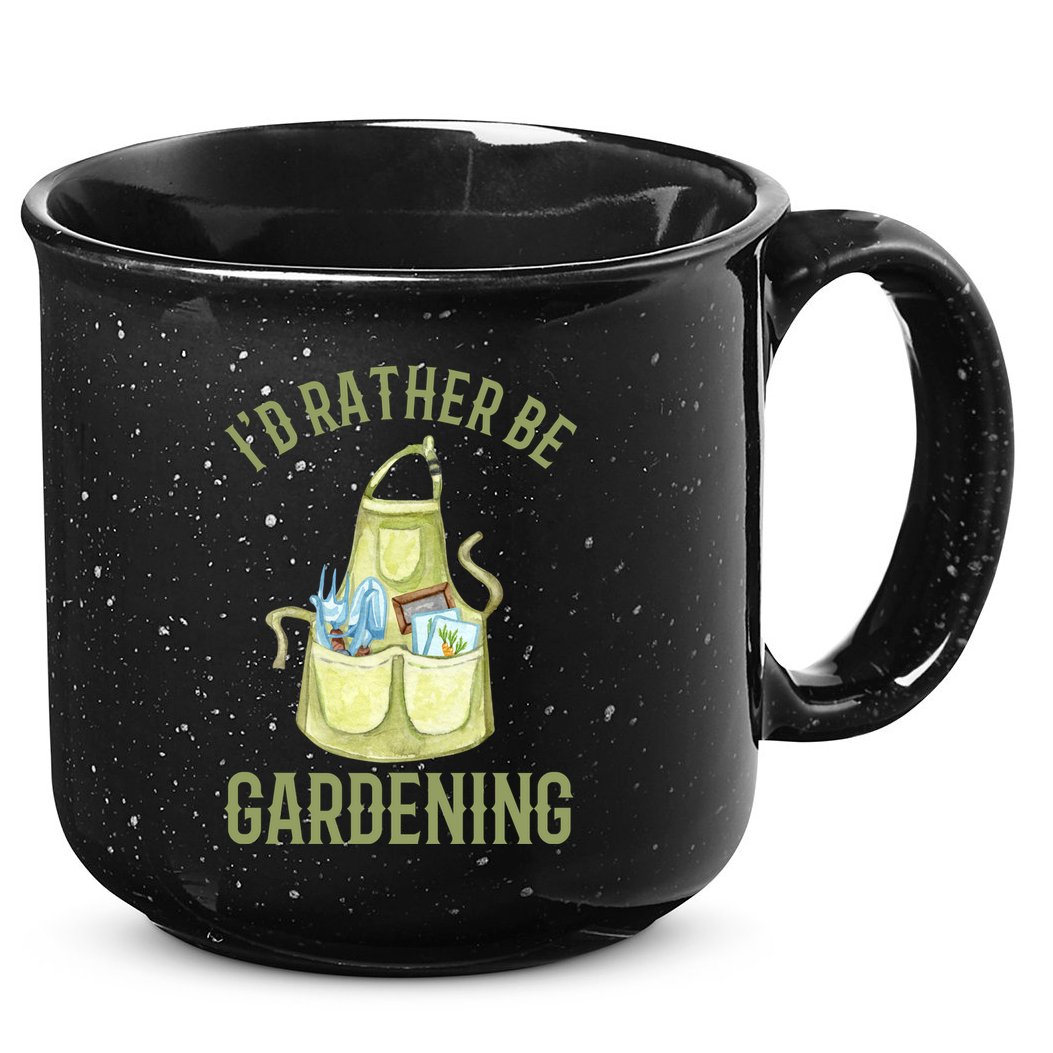 Id Rather Be Gardening Plant Lover 15oz Campfire Ceramic Mug