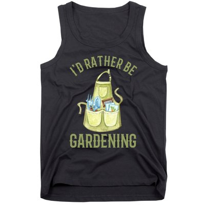 Id Rather Be Gardening Plant Lover Tank Top