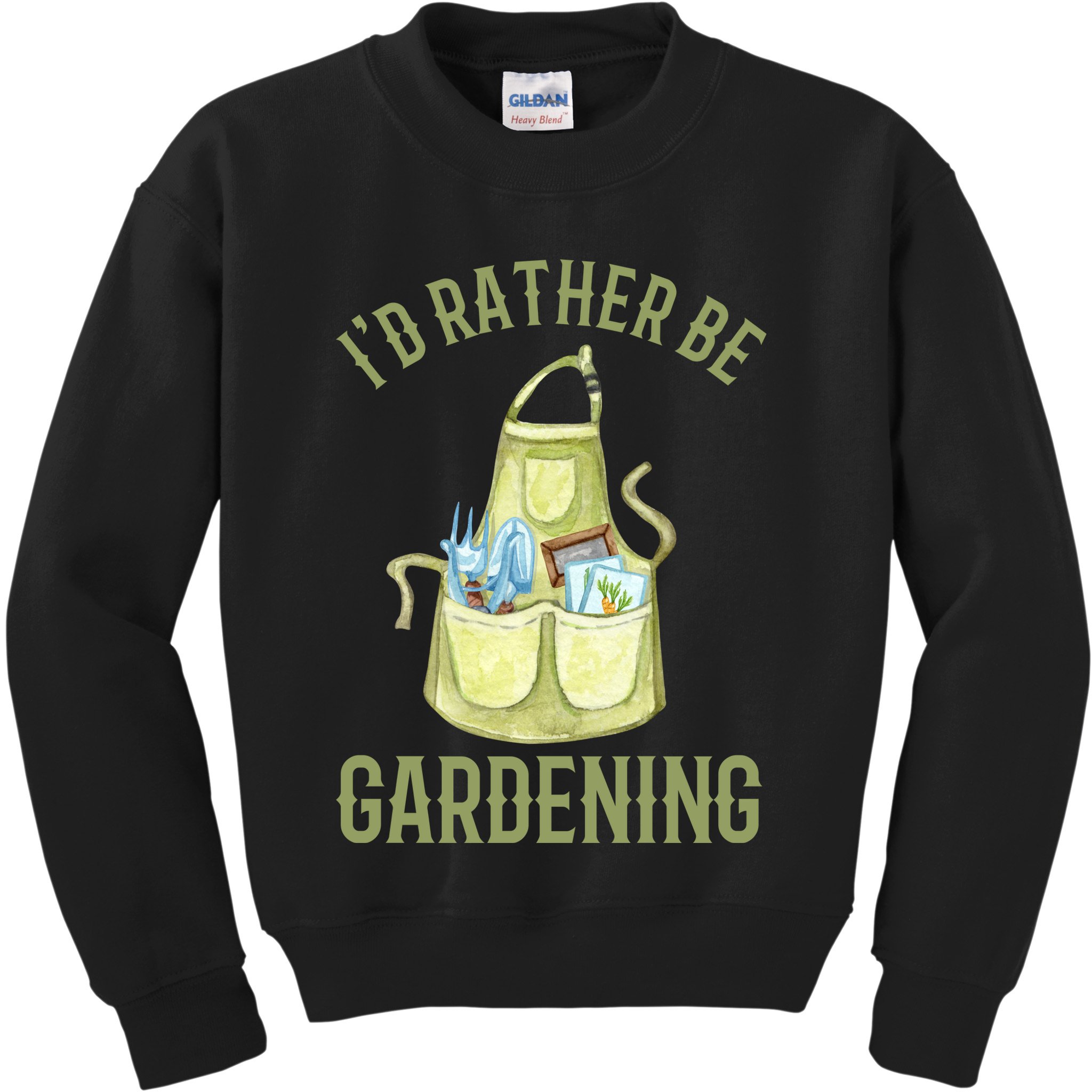 Id Rather Be Gardening Plant Lover Kids Sweatshirt