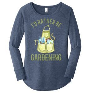 Id Rather Be Gardening Plant Lover Women's Perfect Tri Tunic Long Sleeve Shirt