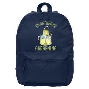 Id Rather Be Gardening Plant Lover 16 in Basic Backpack