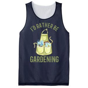 Id Rather Be Gardening Plant Lover Mesh Reversible Basketball Jersey Tank