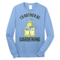 Id Rather Be Gardening Plant Lover Long Sleeve Shirt