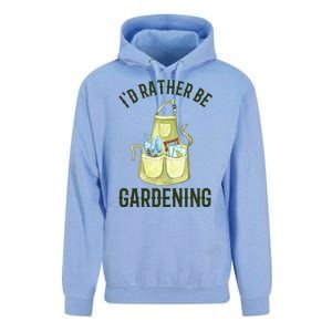 Id Rather Be Gardening Plant Lover Unisex Surf Hoodie