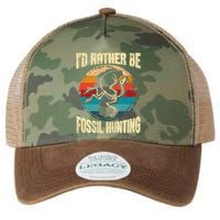 I'd Rather Be Fossil Hunting Paleontologist Paleontology Legacy Tie Dye Trucker Hat