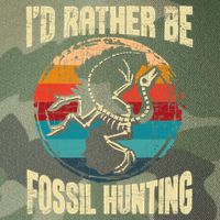 I'd Rather Be Fossil Hunting Paleontologist Paleontology Legacy Tie Dye Trucker Hat