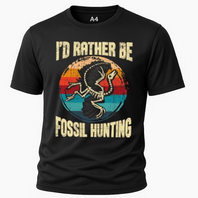 I'd Rather Be Fossil Hunting Paleontologist Paleontology Performance Shirt