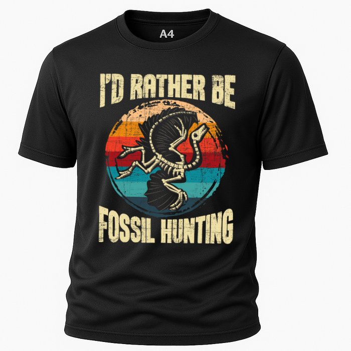 I'd Rather Be Fossil Hunting Paleontologist Paleontology Performance Shirt