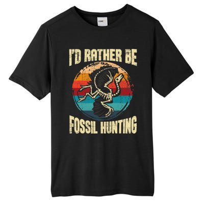 I'd Rather Be Fossil Hunting Paleontologist Paleontology Tall Fusion ChromaSoft Performance T-Shirt