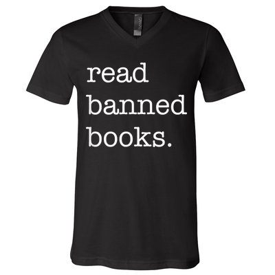 I Read Banned Books I'm With The Banned Books Lovers V-Neck T-Shirt