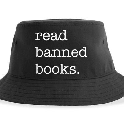I Read Banned Books I'm With The Banned Books Lovers Sustainable Bucket Hat