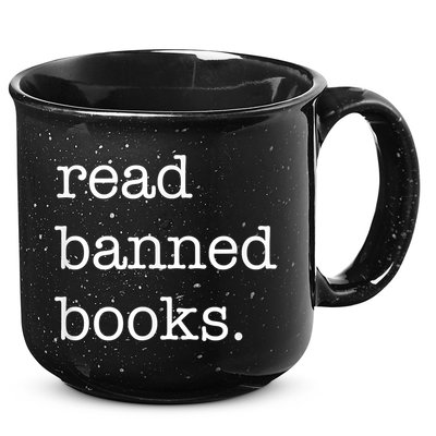 I Read Banned Books I'm With The Banned Books Lovers 15oz Campfire Ceramic Mug