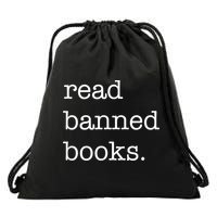I Read Banned Books I'm With The Banned Books Lovers Drawstring Bag